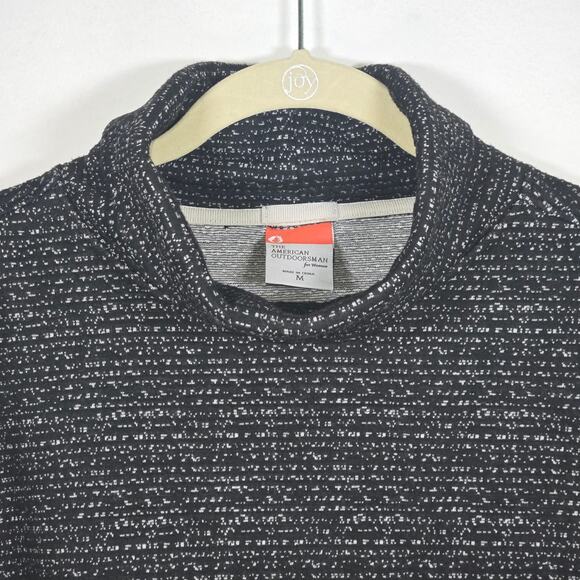 American Outdoorsman For Women Mock Neck Jacquard Pullover. Size Medium. - Picture 3 of 8